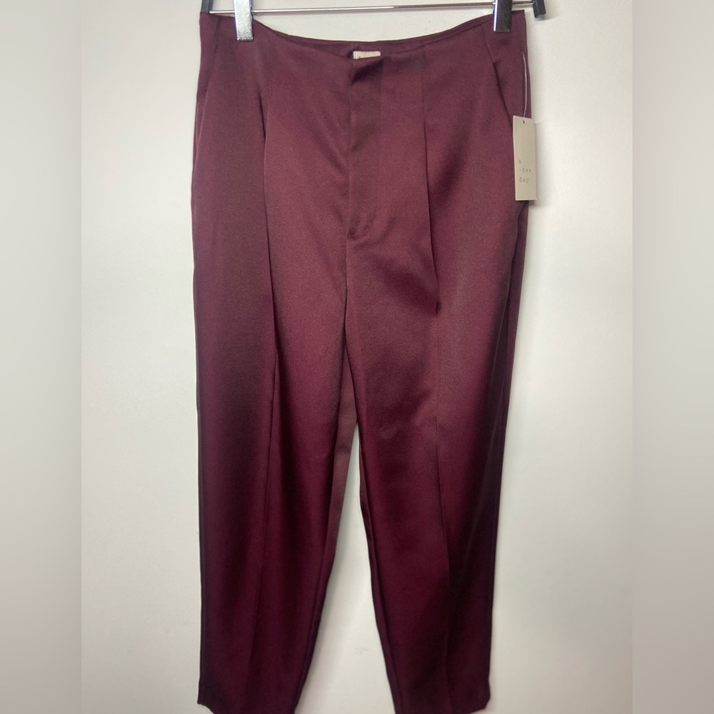 a new day Burgundy Trousers